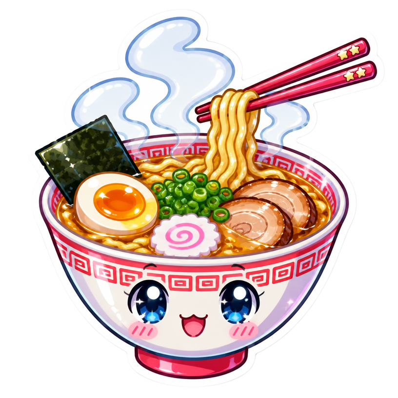 Ramen bowl sticker